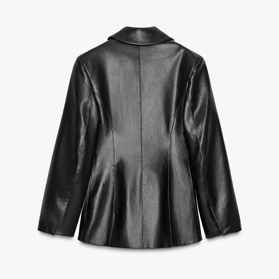 【美品】 ZARA レザー テーラード ブレザー 値下げ可