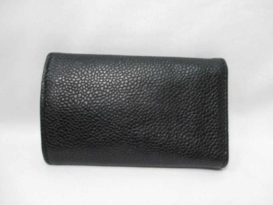 美品 CHANEL シャネル キャビアスキン キーケース ブラック 黒 ６連