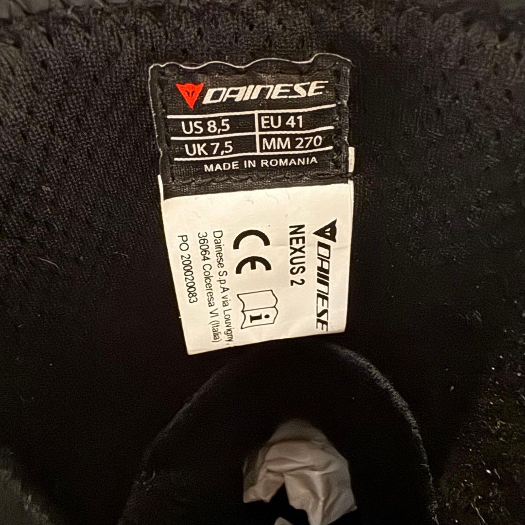 バイクウェア・装備 DAINESE NEXUS 2 BOOTS USA 27.0cm EU41