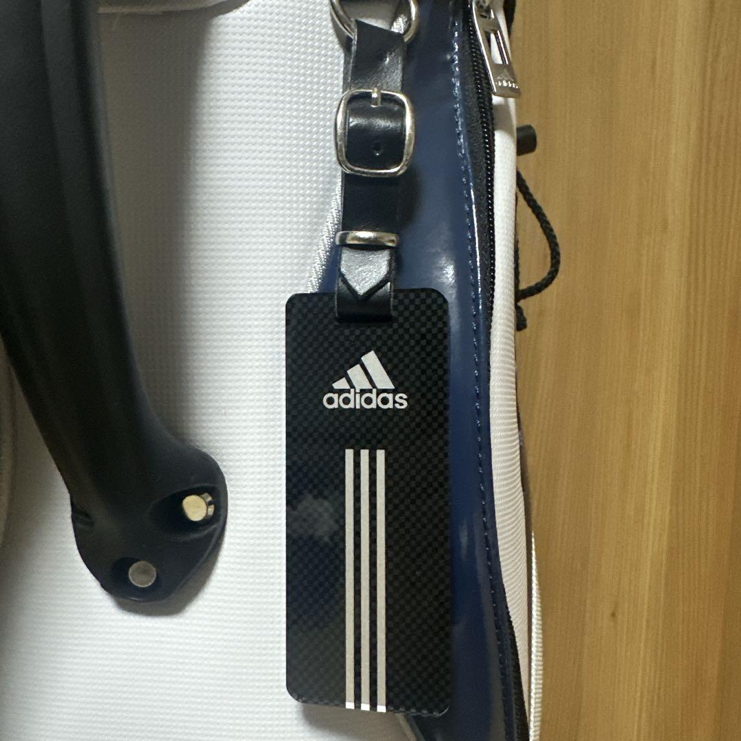 極美品 adidas golf アディダス ゴルフ キャディバッグ ５口 軽量