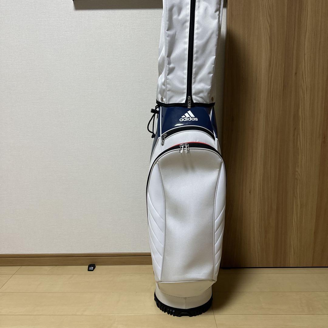 極美品 adidas golf アディダス ゴルフ キャディバッグ ５口 軽量