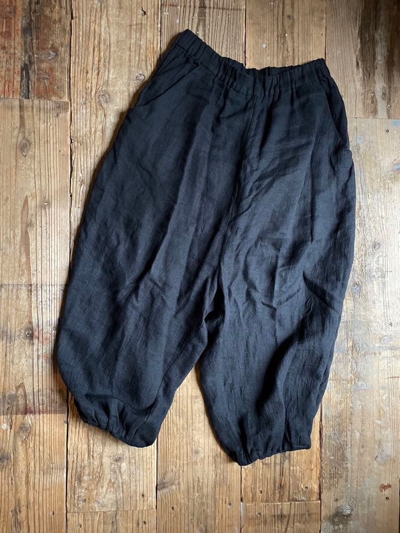 GASA 黒 サルエルパンツ バルーンパンツ