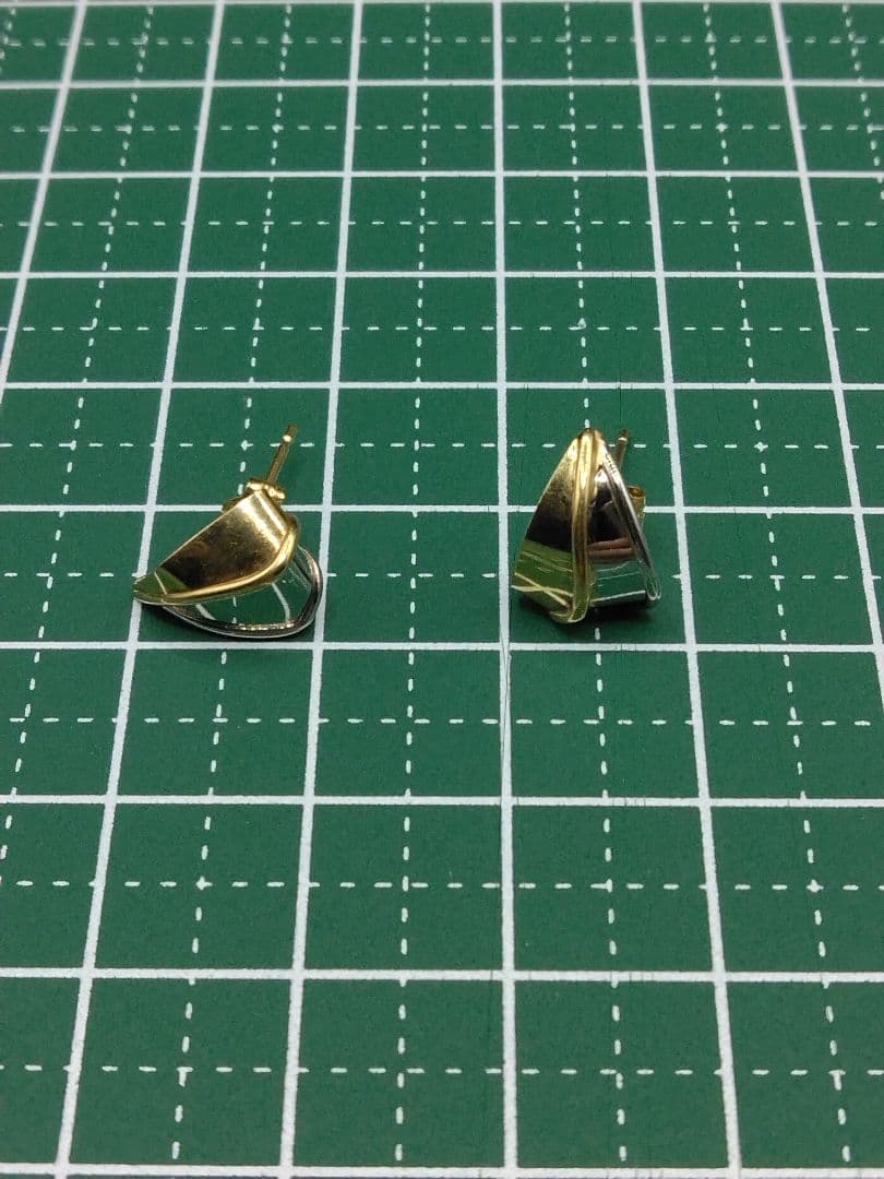 【ヴィンテージ】K18 Pt900 コンビ ピアス