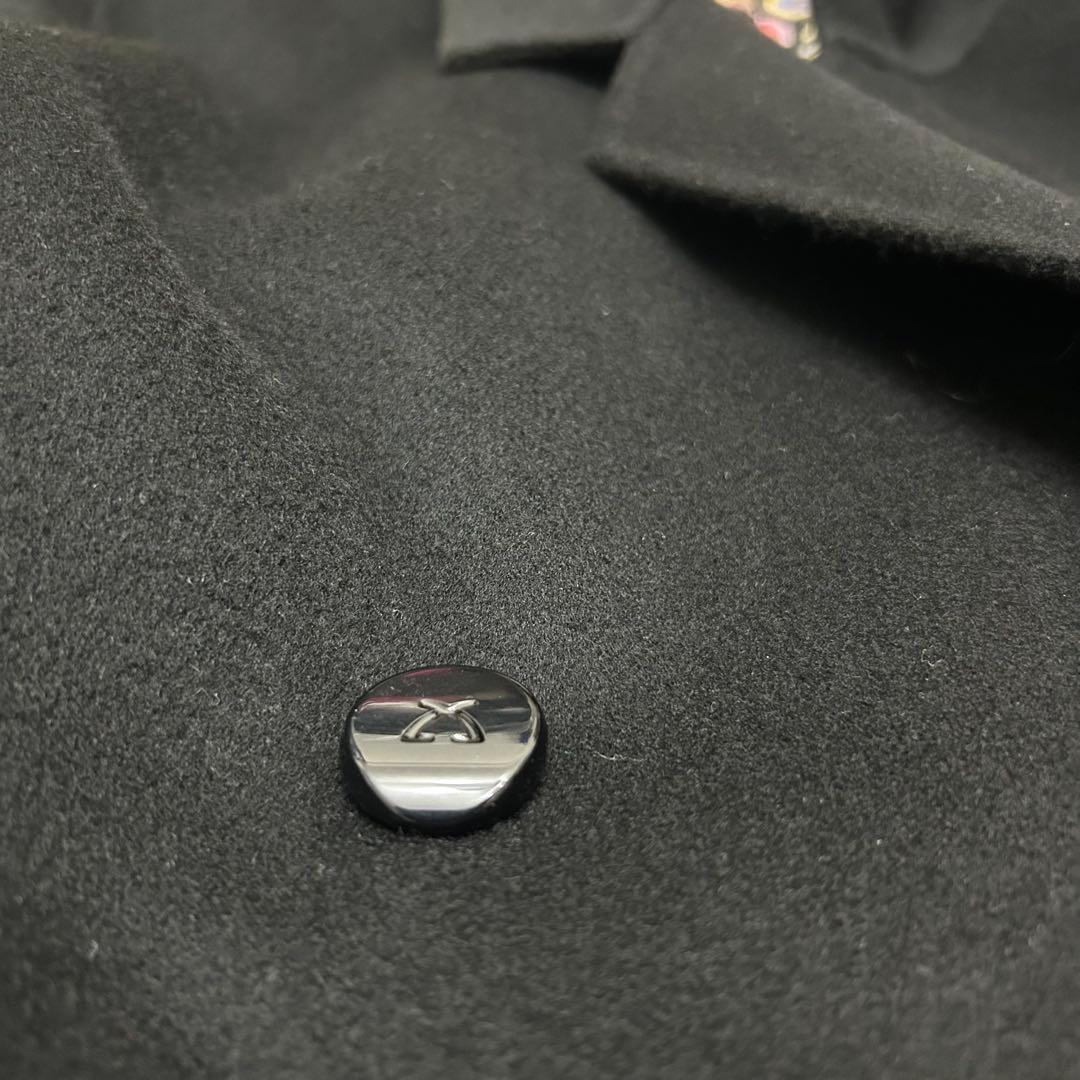 レオナール カシミヤ ペイズリー スパンコール柄 裏地総柄 ダブル ロングコート