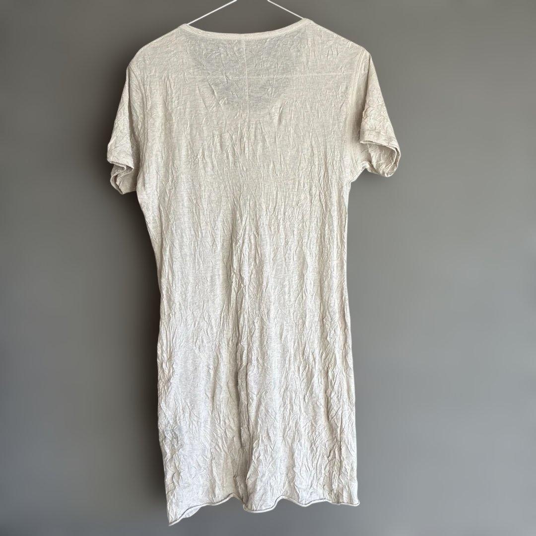 トップス PRY Craft Fabric Layered U-neck T-shirt