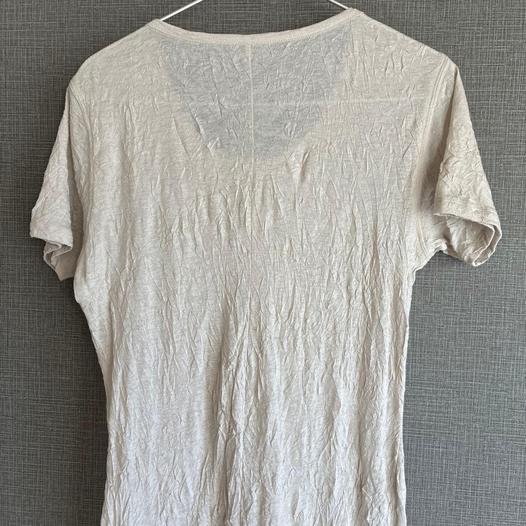 トップス PRY Craft Fabric Layered U-neck T-shirt