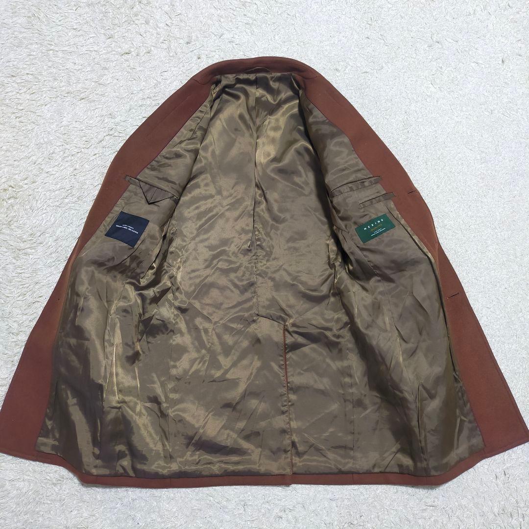 【紳士の装い】グリーンレーベルリラクシング・チェスターコート・メリノ・ブラウンＳ