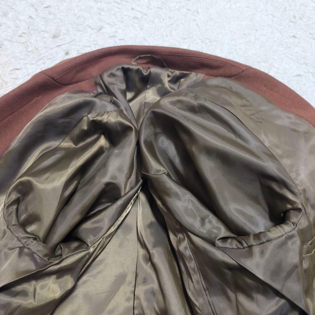 【紳士の装い】グリーンレーベルリラクシング・チェスターコート・メリノ・ブラウンＳ