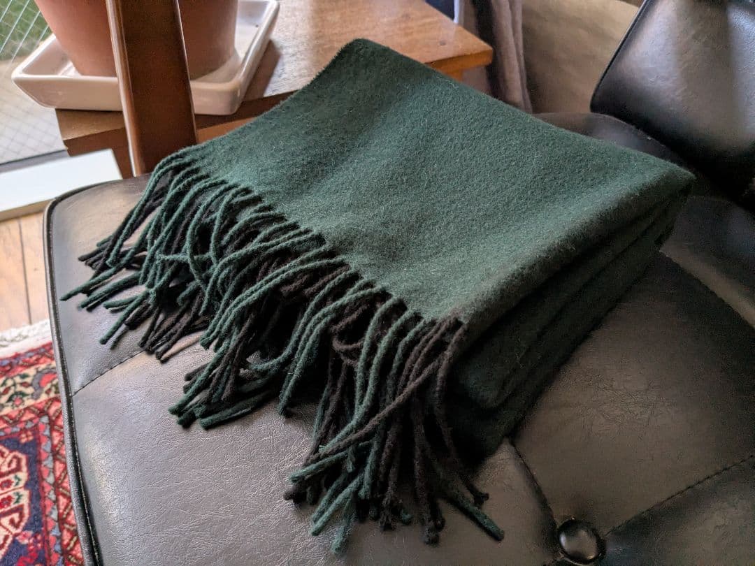 （予約済）TOMORROWLAND ダークグリーン マフラー