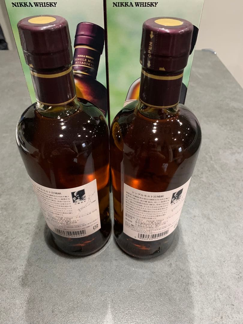 新品　宮城峡　ウィスキー　2本　箱付き