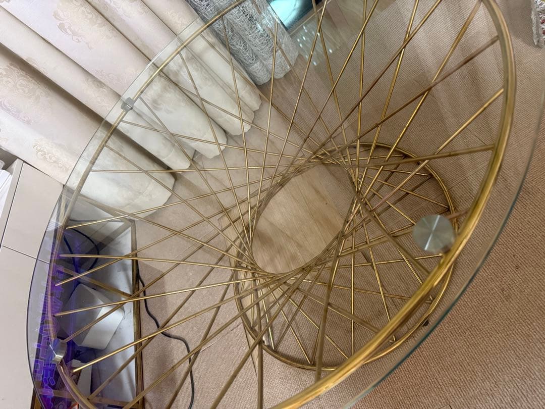 フランフラン ゴールドワイヤーコーヒーテーブル