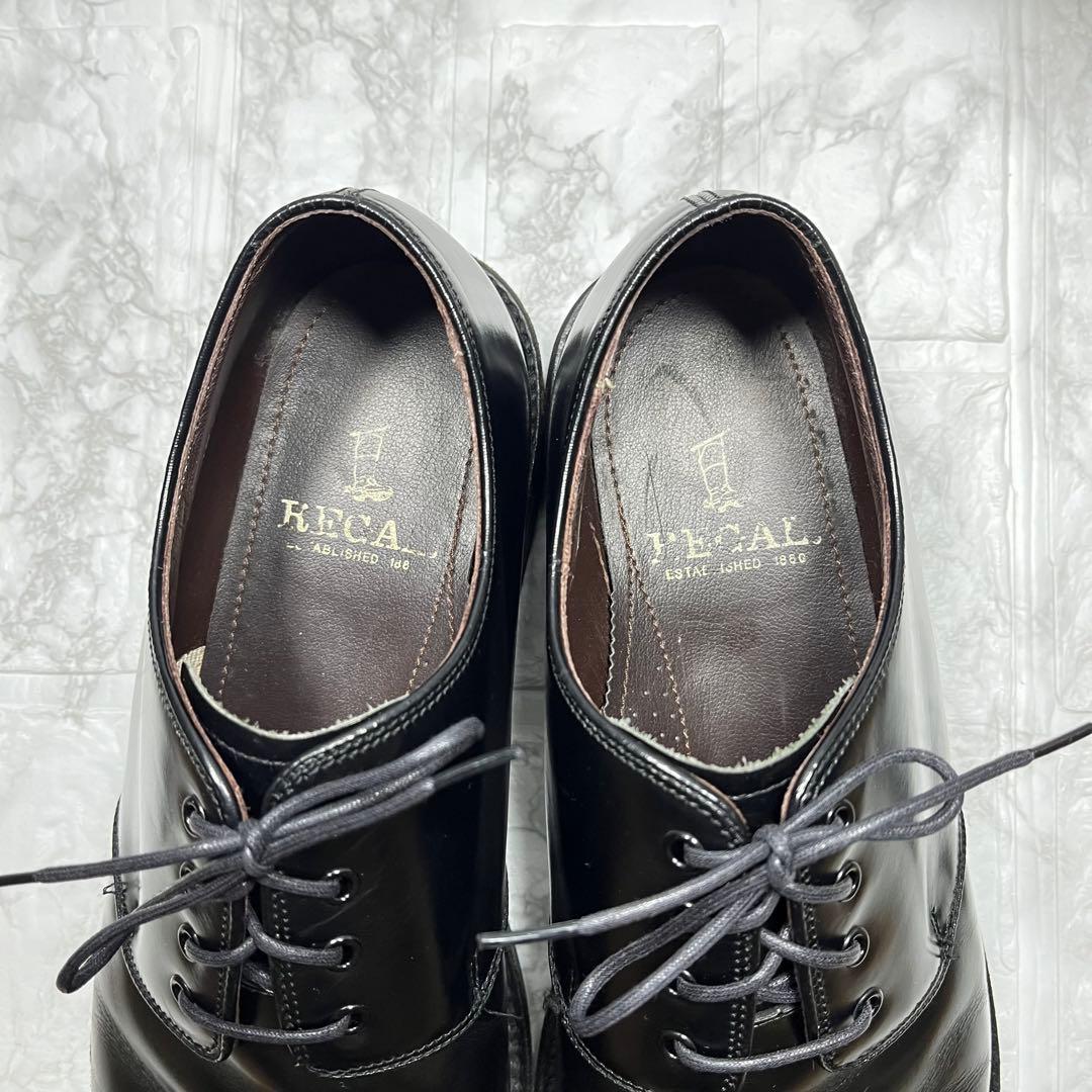 【美品】REGAL プレーントゥ　ダービーシューズ　外羽根　ブラック　27㎝