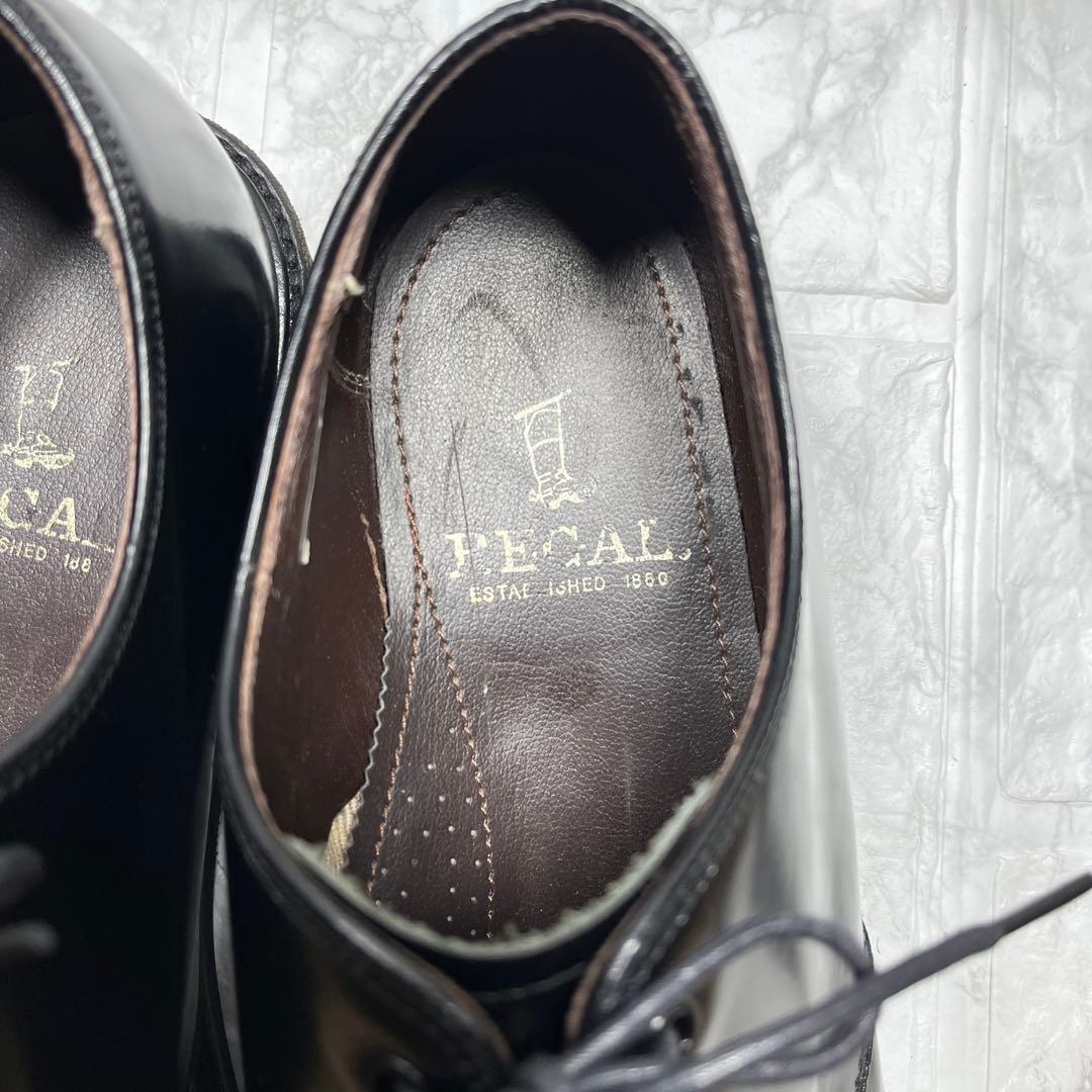 【美品】REGAL プレーントゥ　ダービーシューズ　外羽根　ブラック　27㎝