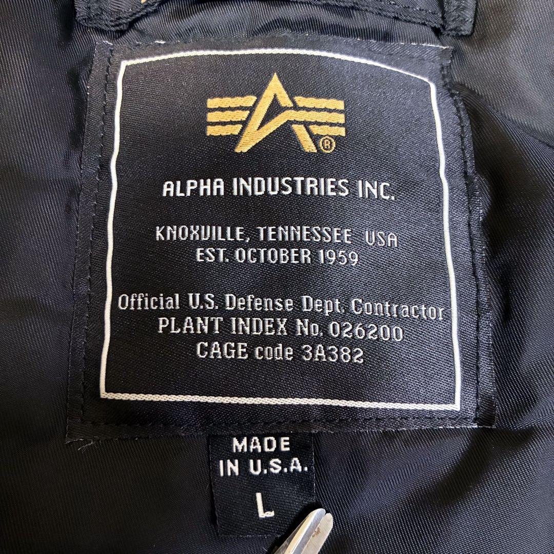 【美品】ALPHA INDUSTRIES N-3B フライトジャケット Ｌ
