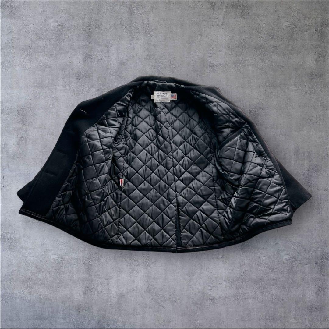 【美品✨】Schott ピーコート キルティング U.S. 740N 黒 40