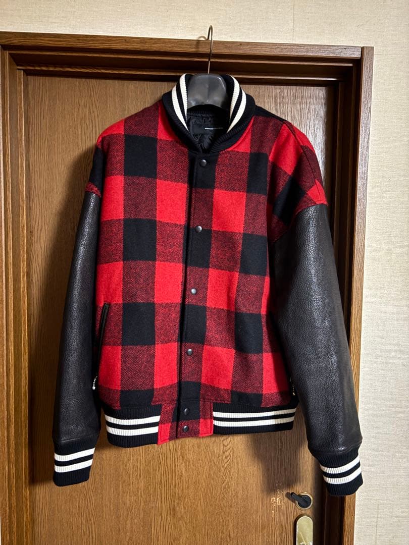 RESOUNDCLOTHING スタジャン　サイズ3 赤✖️黒　LEON