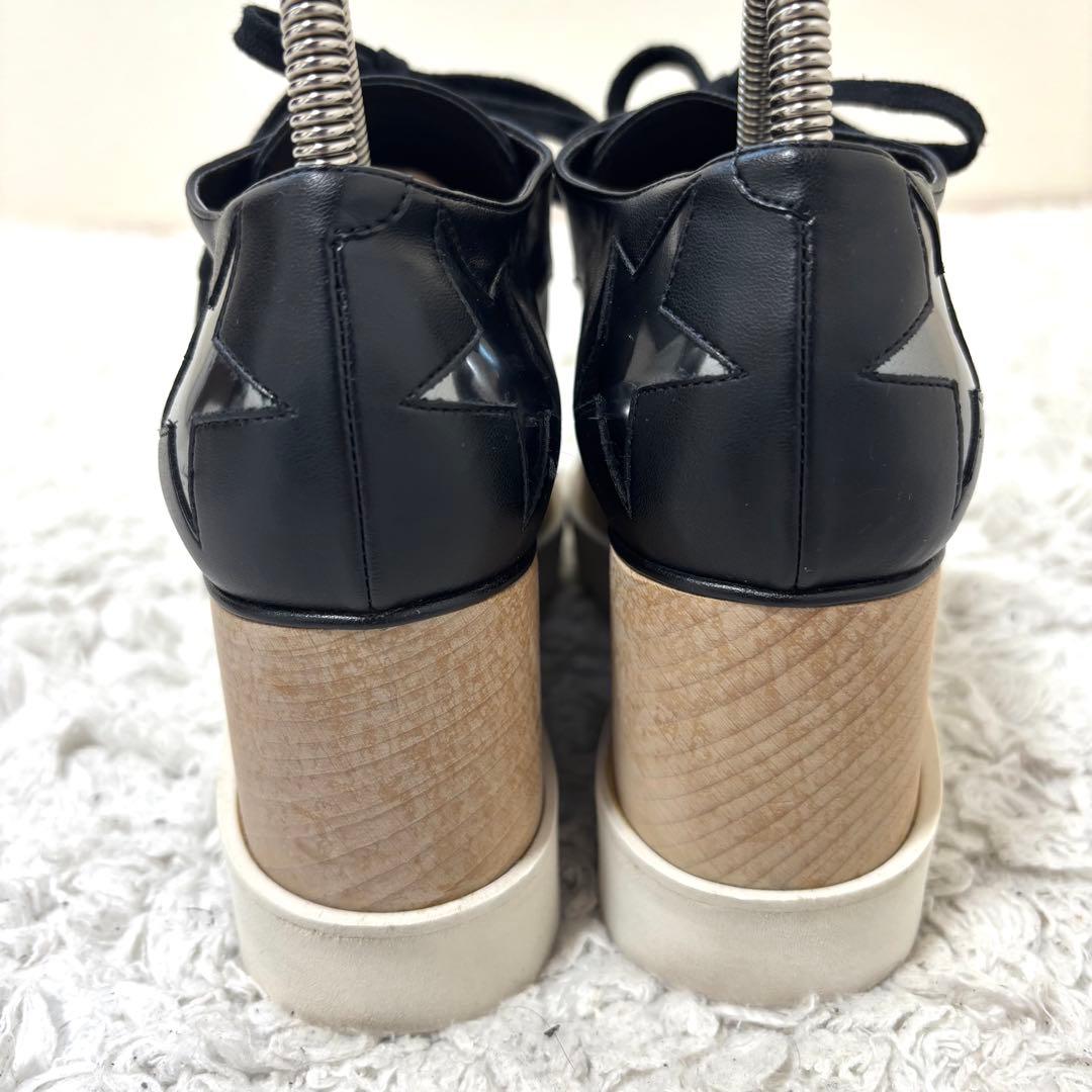 ステラマッカートニー エリス スター ダービー プラットフォーム 厚底 レザー