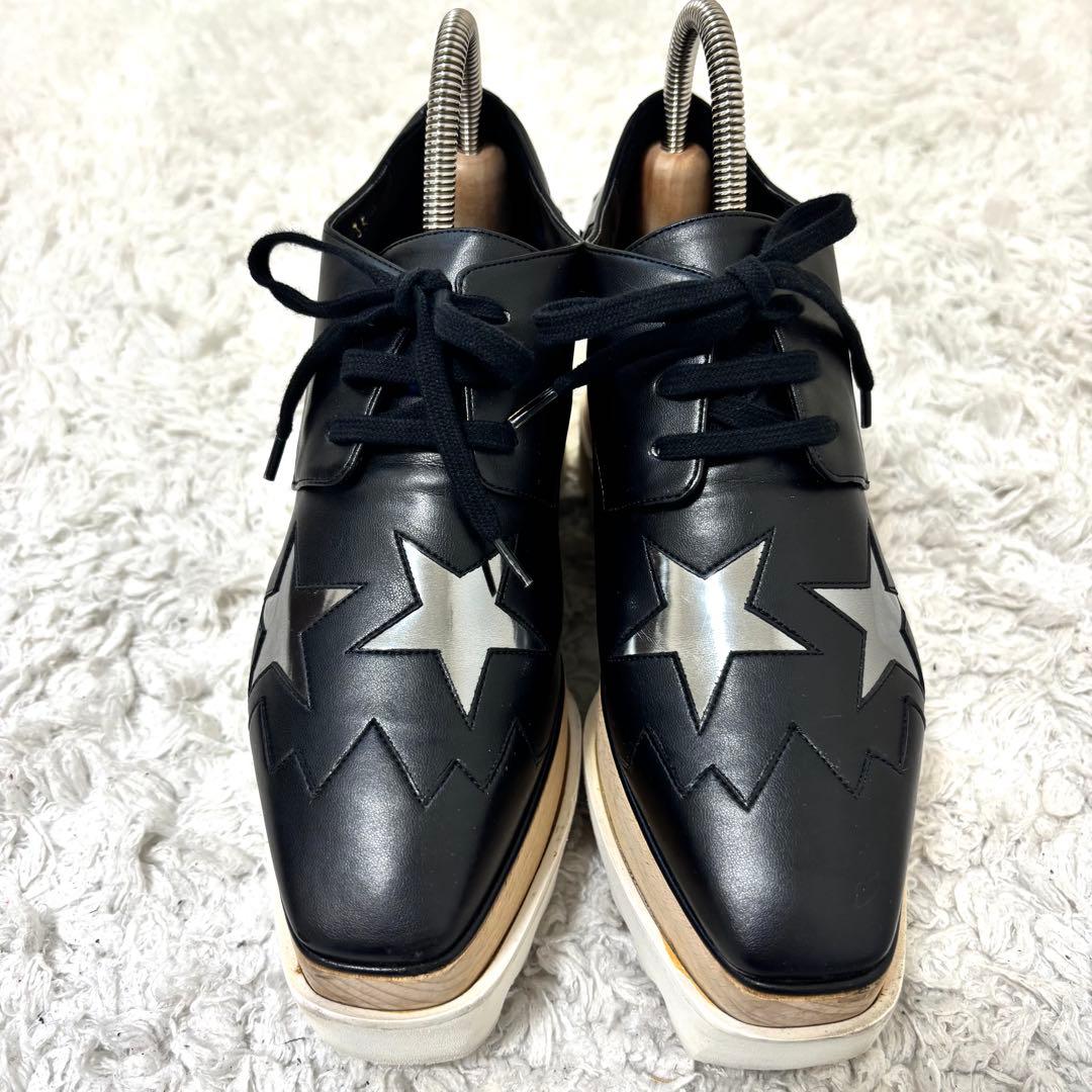 ステラマッカートニー エリス スター ダービー プラットフォーム 厚底 レザー
