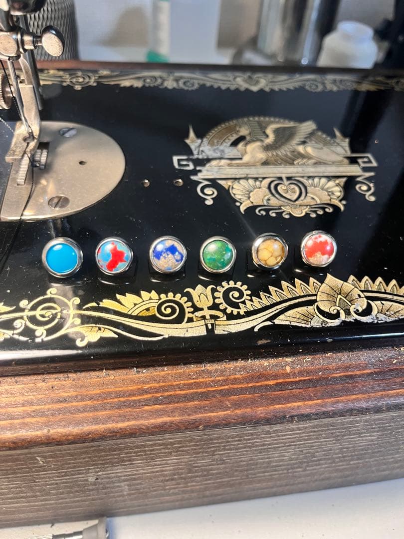 コンパクトウォレット レザー　フラワー&リーフ