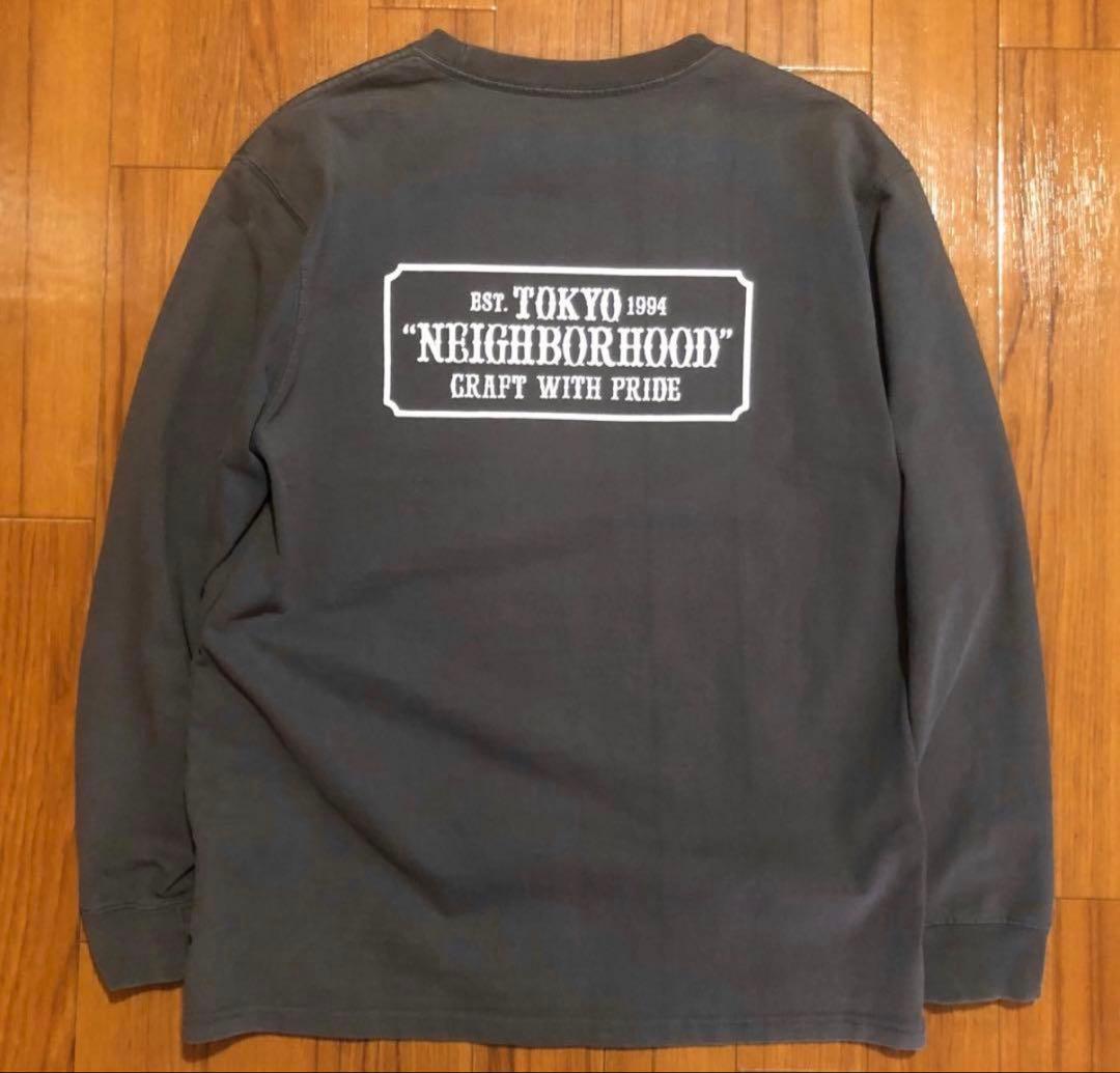 NEIGHBORHOOD ネイバーフッド ロゴ ロンT Mサイズ 長袖Tシャツ