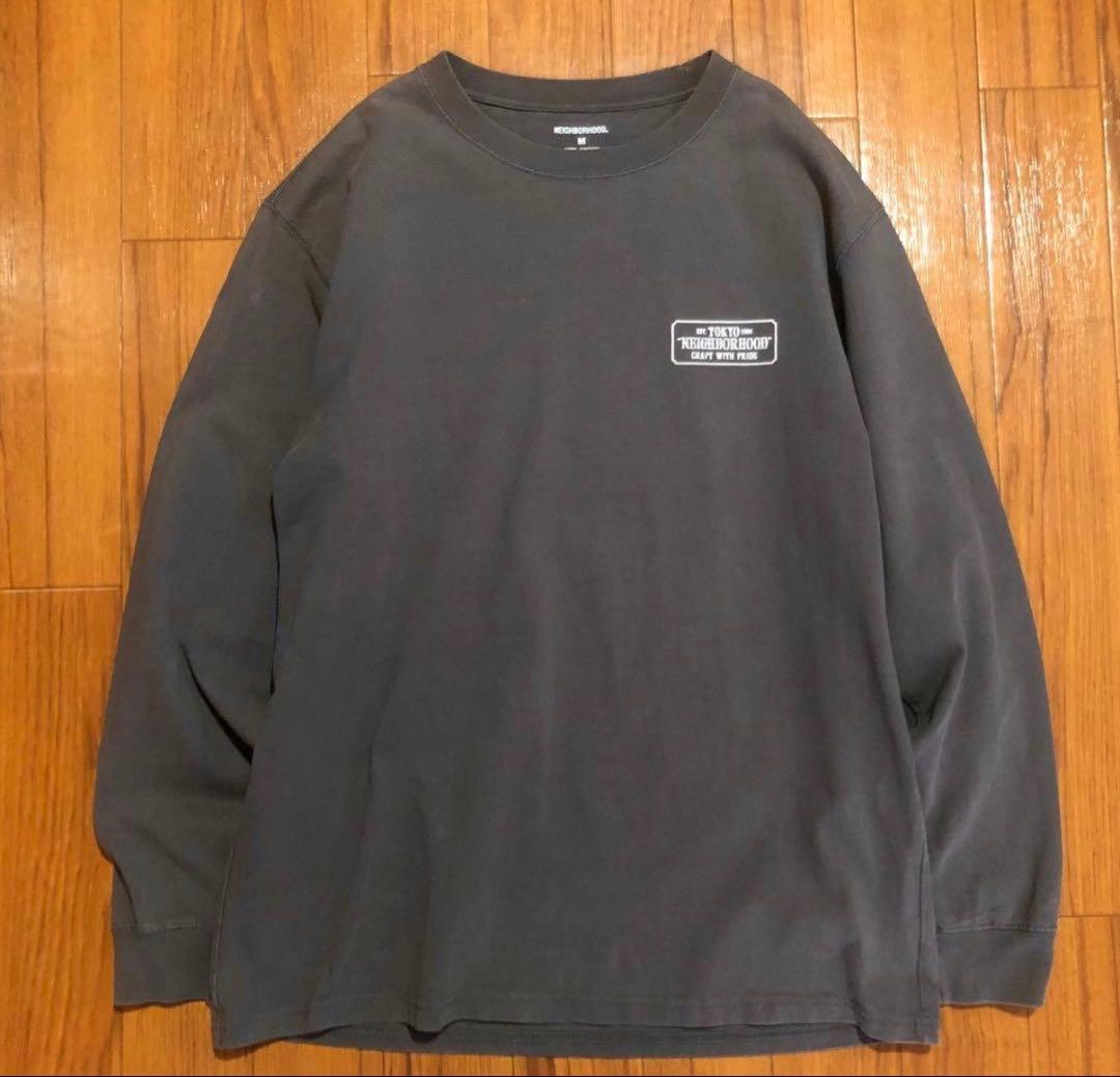 NEIGHBORHOOD ネイバーフッド ロゴ ロンT Mサイズ 長袖Tシャツ