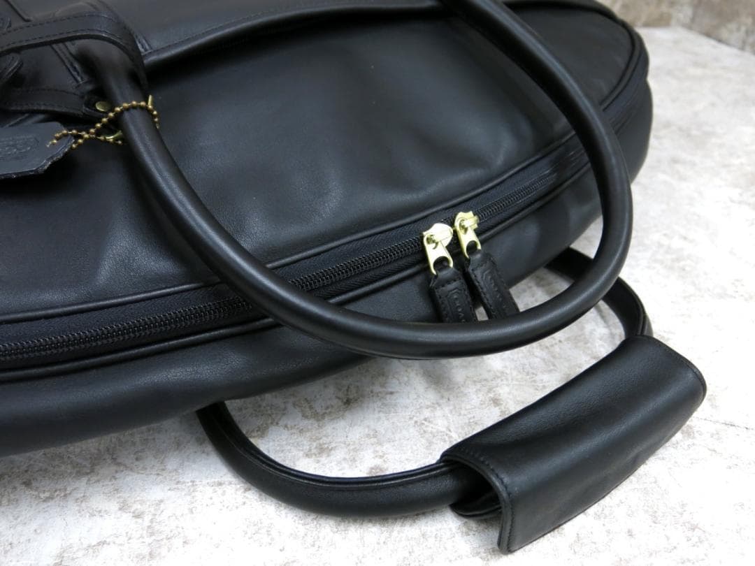 COACH コーチ／カーフレザー／ガーメントケース／ブラック