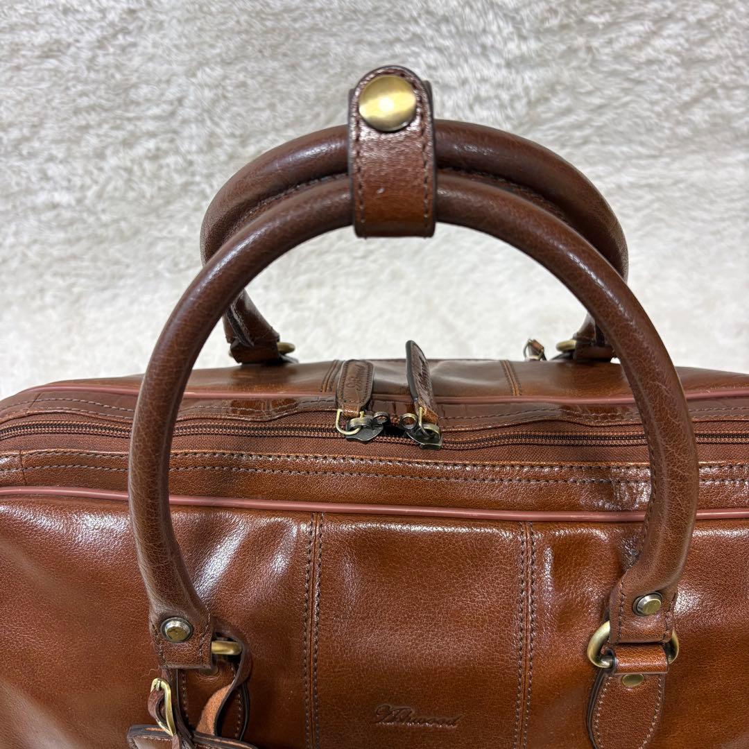 【希少/高級本革】Ashwood レザー ボストンバッグ 2way ブラウン