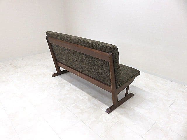 展示品　飛騨産業/キツツキ オーク無垢材チェア「KAYA/カヤ」　2人掛けソファ