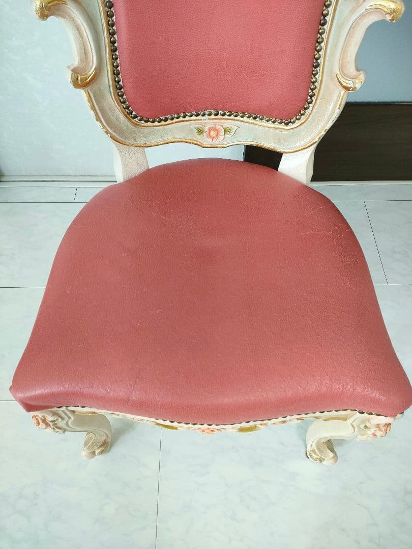 【おけい♛ྀི親孝行中様用】ロココ調 ダイニングチェア 1脚（１つ目）