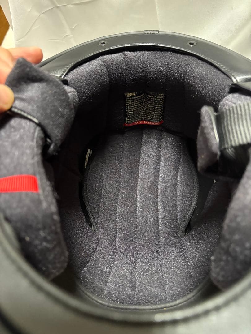 SHOEI グラムスター　バサルトグレー　XL ステッカー無し