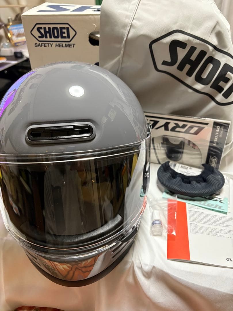 SHOEI グラムスター　バサルトグレー　XL ステッカー無し