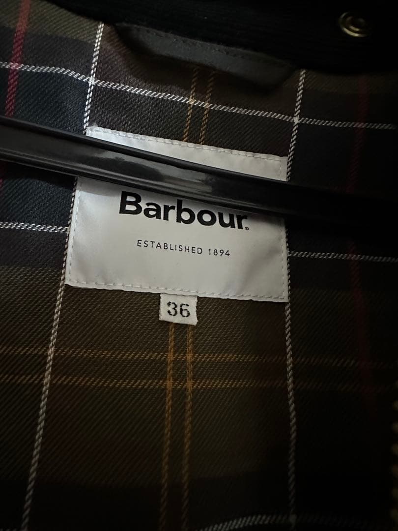 バブアー　JS 別注　BURCTHLEY オーバーサイズ　ロング　黒　36