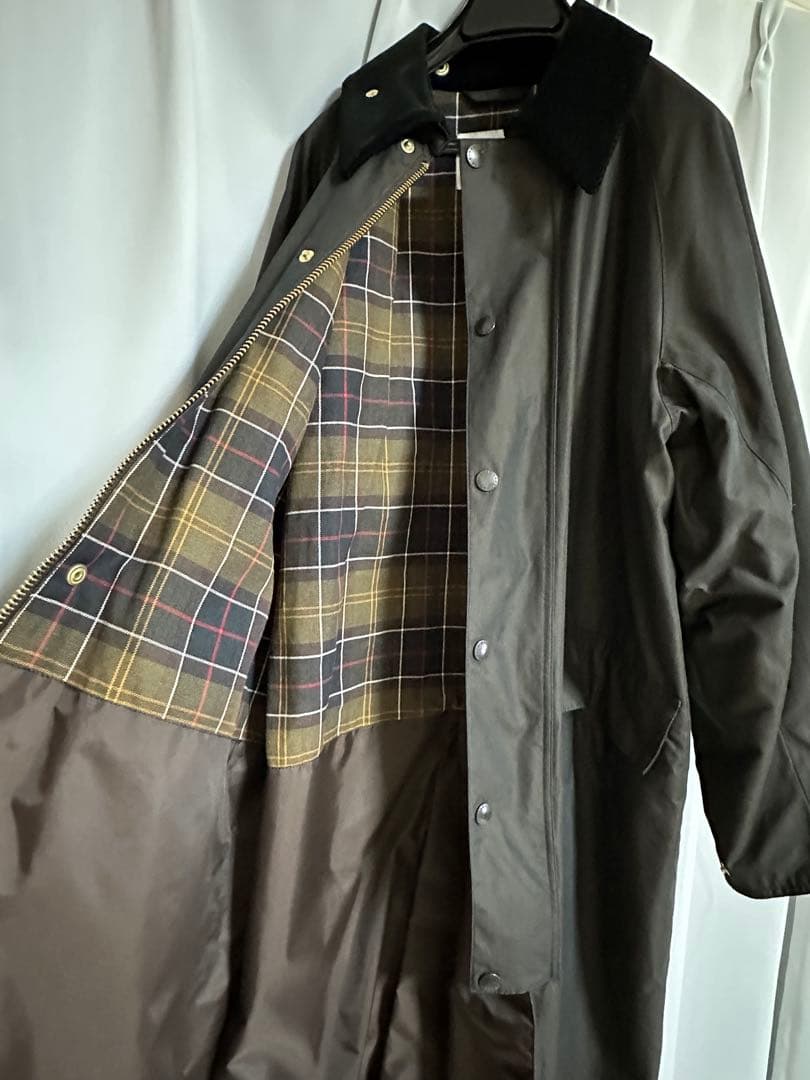 バブアー　JS 別注　BURCTHLEY オーバーサイズ　ロング　黒　36