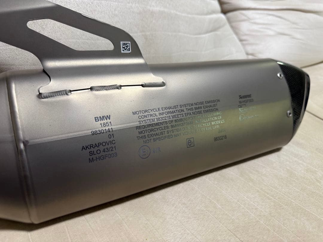  S1000RR 純正オプション マフラーアクラポビッチAKRAPOVIC