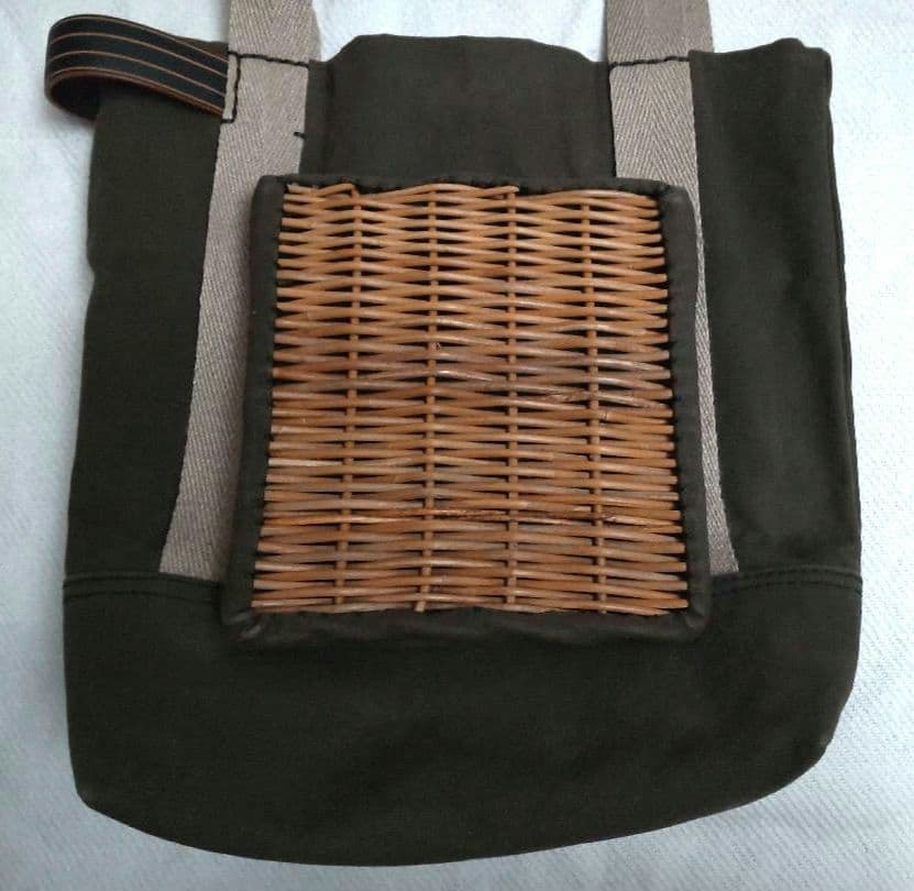 定価42900円 ebagos エバゴス かごバッグ カゴ バッグ キャンバス