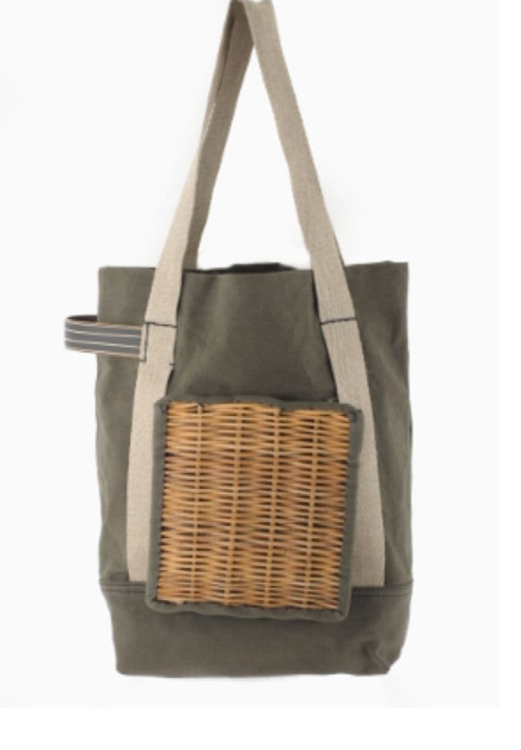 定価42900円 ebagos エバゴス かごバッグ カゴ バッグ キャンバス
