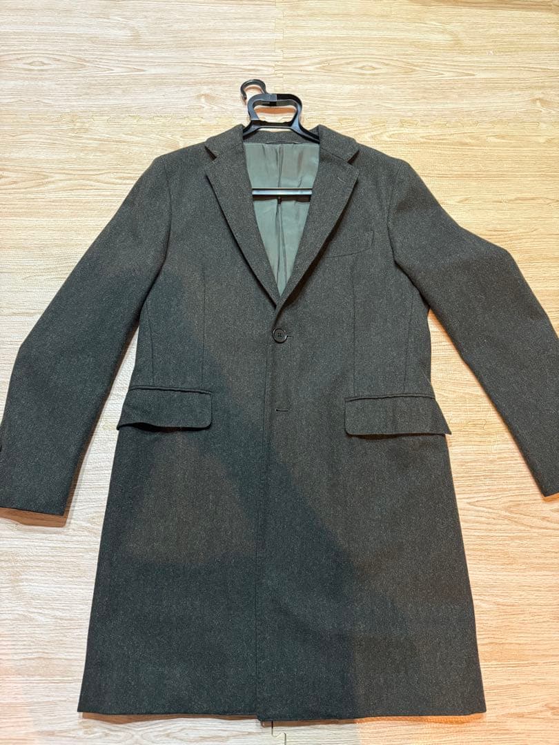 美品 ユナイテッドアローズ ロロピアーナ チェスターコート ダークグリーン