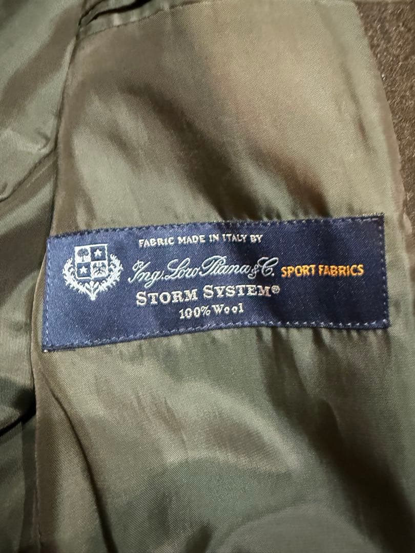 美品 ユナイテッドアローズ ロロピアーナ チェスターコート ダークグリーン