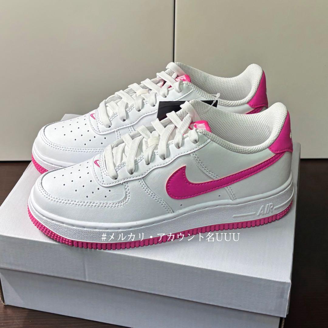 【新品23cm】NIKE エアフォース１GS ホワイト/ピンク