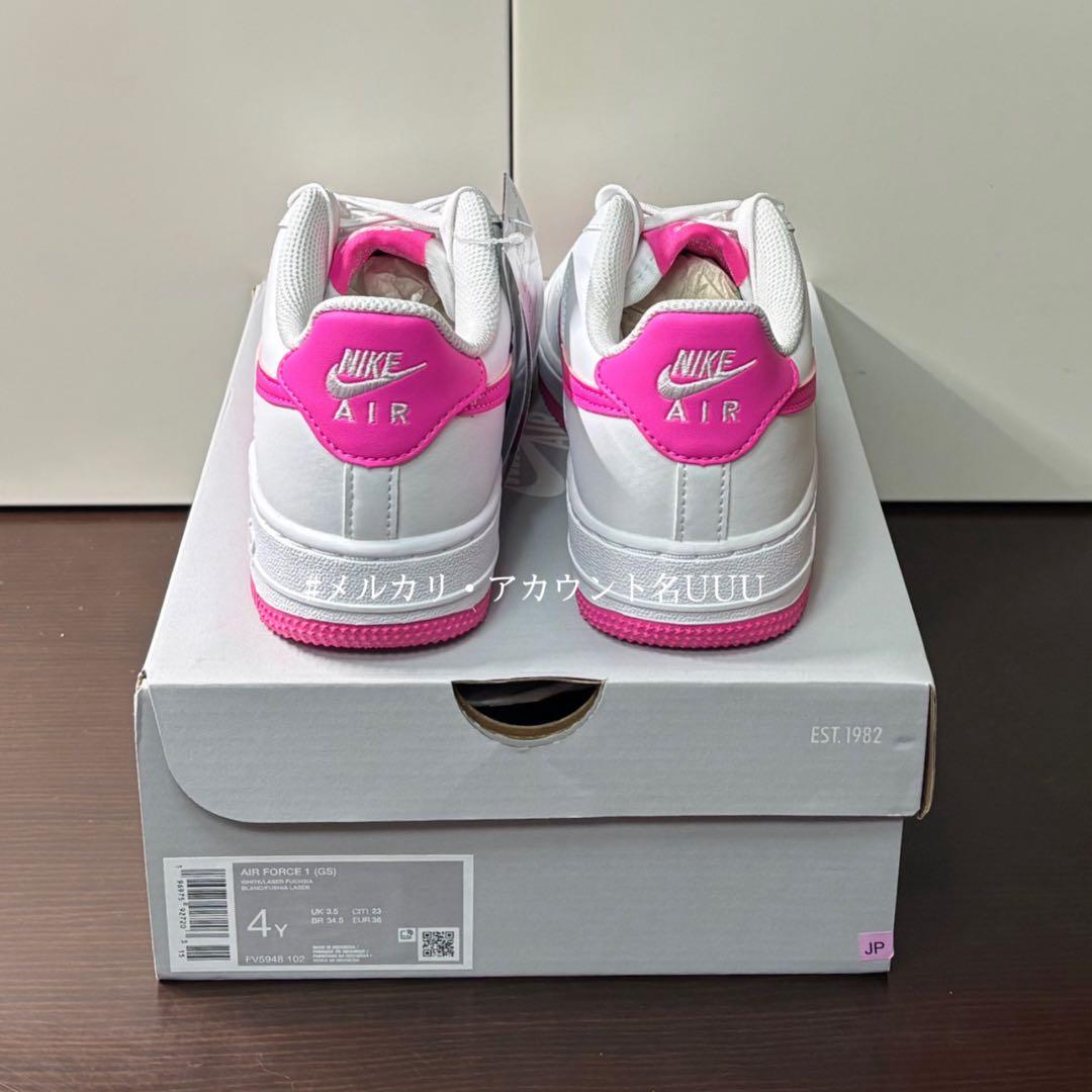 【新品23cm】NIKE エアフォース１GS ホワイト/ピンク