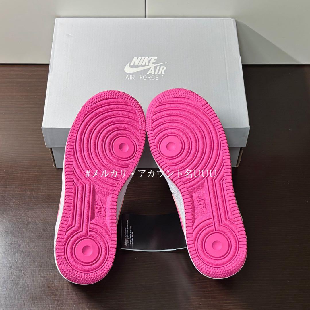 【新品23cm】NIKE エアフォース１GS ホワイト/ピンク