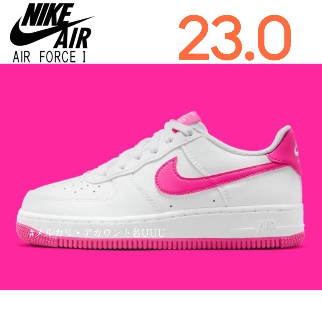 【新品23cm】NIKE エアフォース１GS ホワイト/ピンク
