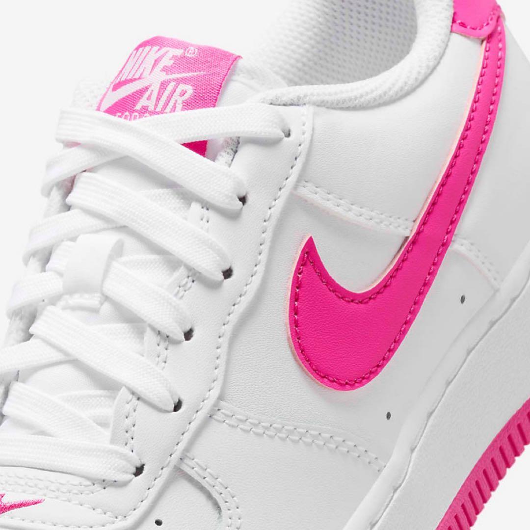 【新品23cm】NIKE エアフォース１GS ホワイト/ピンク