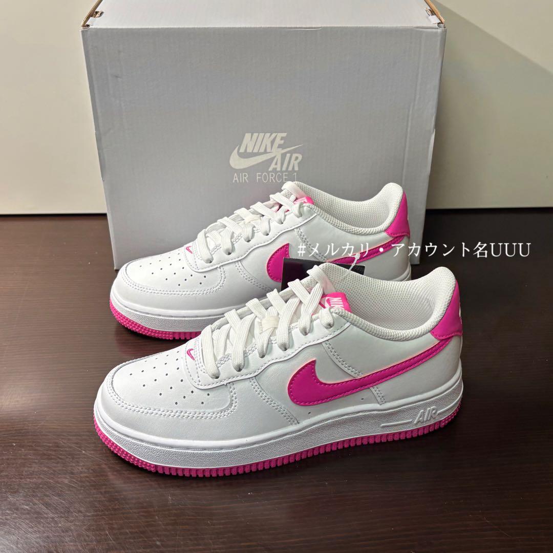 【新品23cm】NIKE エアフォース１GS ホワイト/ピンク