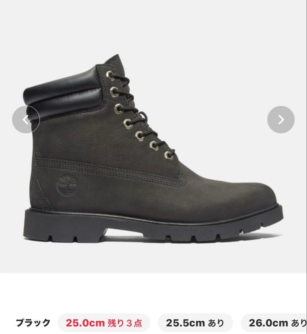 Timberland 6インチブーツ メンズ ブラック ティンバーランド