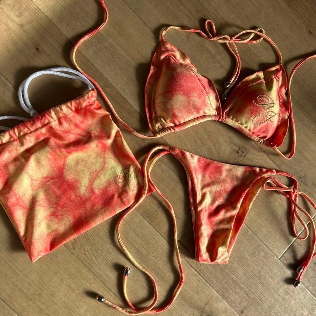 ベストボディジャパン 2023大会ビキニ オレンジマーブルxsサイズ