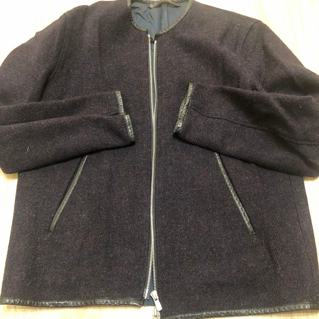 TOMORROWLAND ノーカラージャケット ダークネイビー