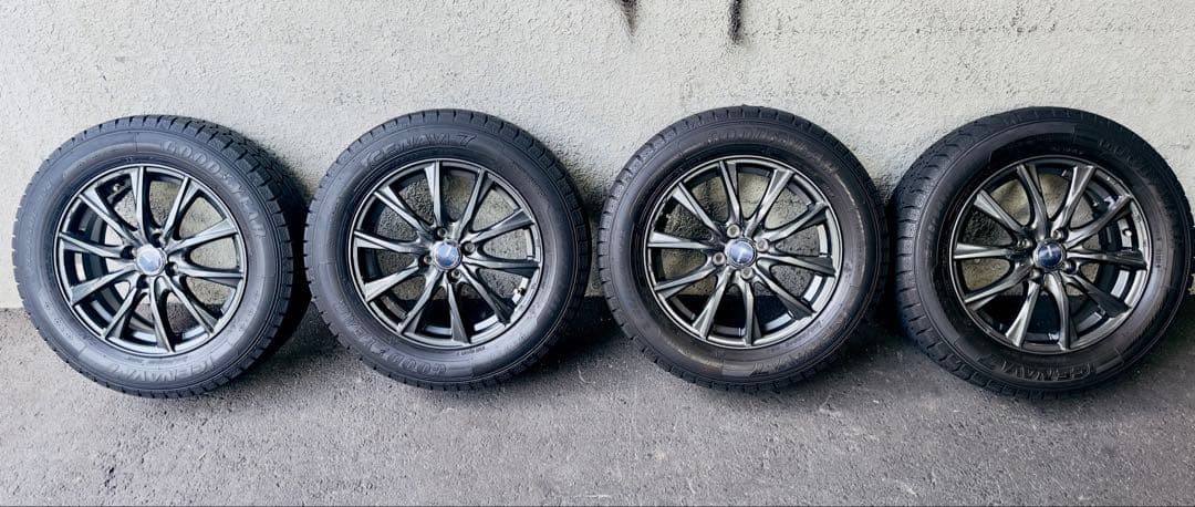 x ggg③スタッドレスタイヤ アルミホイール　4本セット