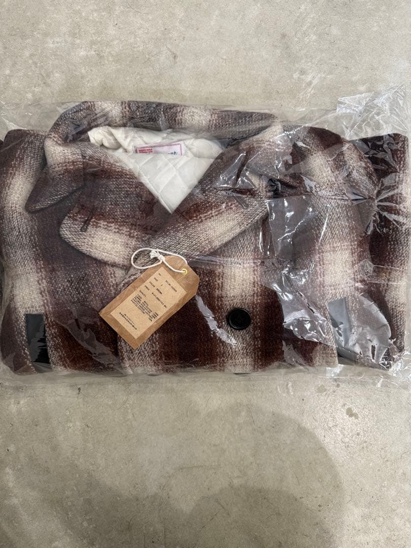 SUBCULTURE OMBRECHECK P-COAT BROWN2 新品未開