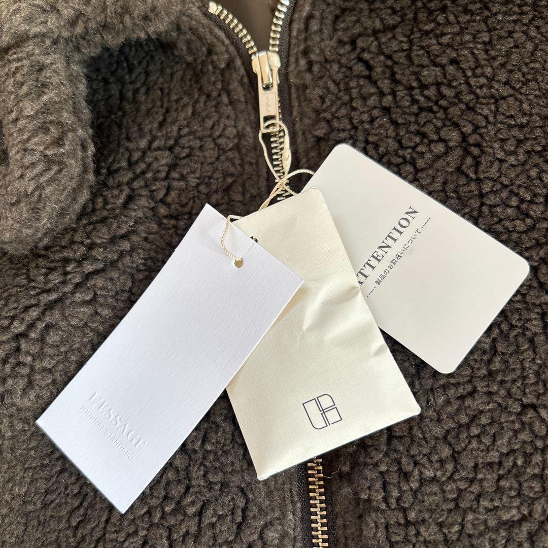 【タグ付き未使用！】ジャーナルスタンダード レサージュ　トスカーナ ボアブルゾン